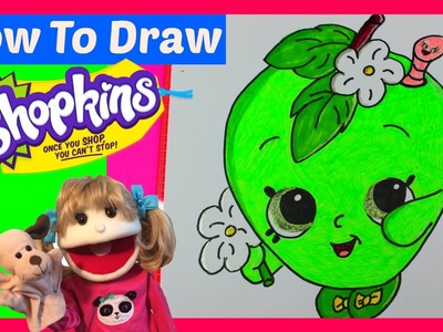 How to Draw Shopkins Apple Blossom Step By Step Learn to Draw Shopkins Easy  Kids Drawing Season 1