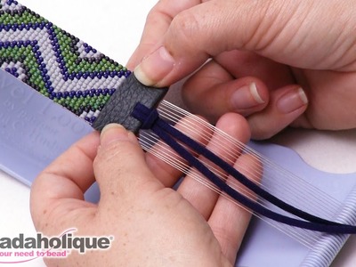 How to Finish Off Beaded Loom Work with Faux Leather
