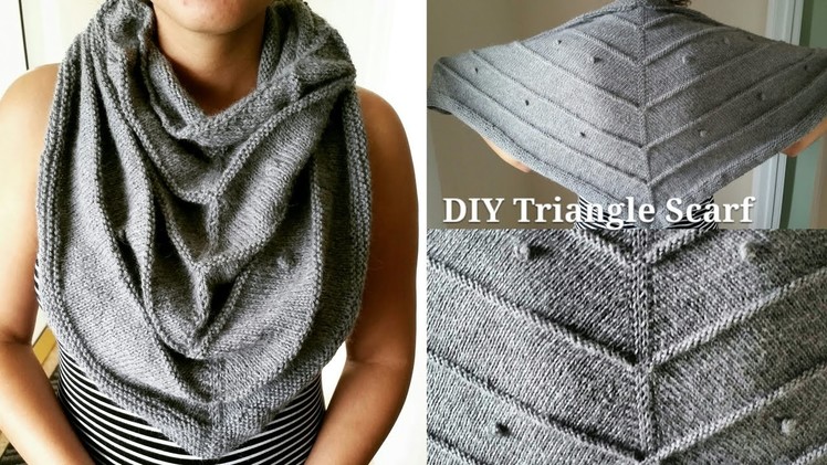 How to Knit a Triangle Scarf (Fast & Easy)