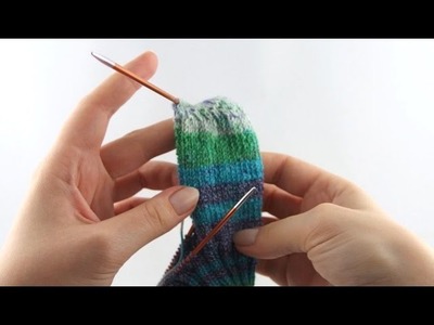 How to Knit Sneaker Socks #3 Heel