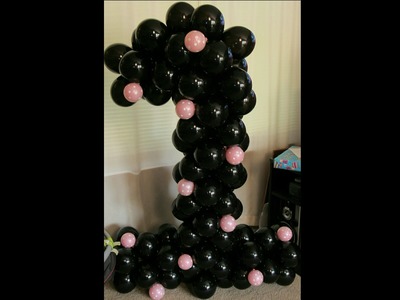 How to Make a Balloon Number 1 Sculpture with No Frame