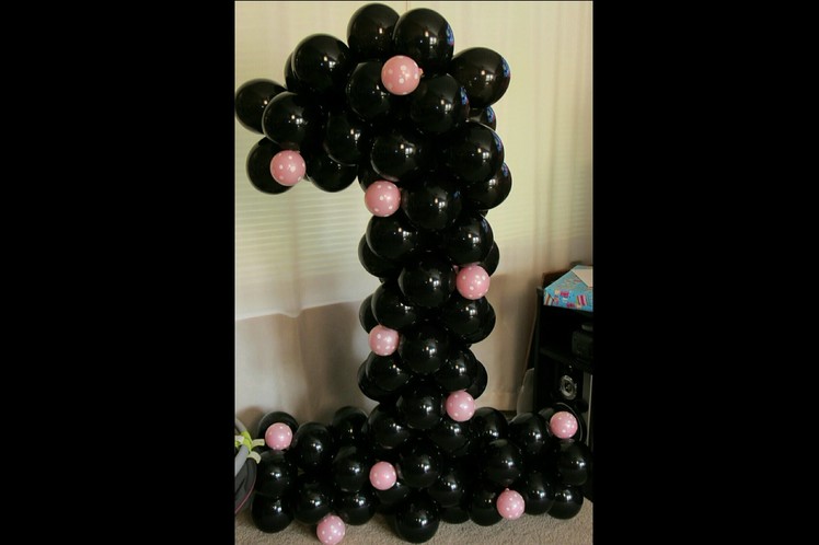 How to Make a Balloon Number 1 Sculpture with No Frame