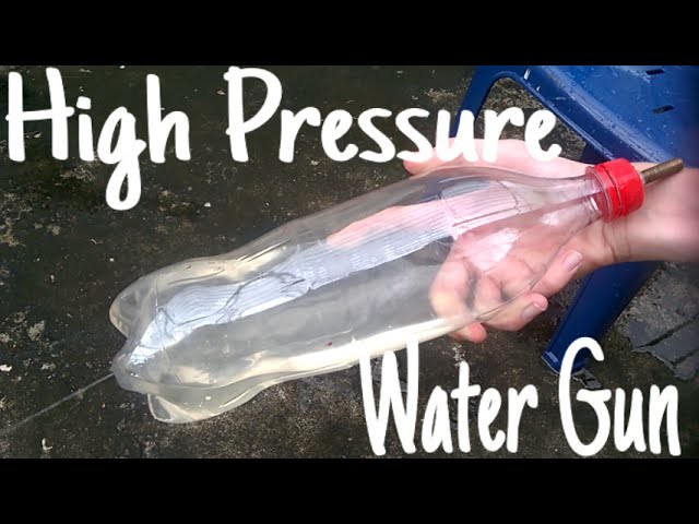 How to make a High Pressure Water Gun from a plastic bottle.