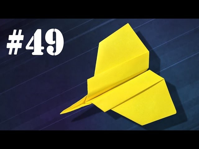 How to make a paper airplane that fly far #49 | Easy origami | Avión de papel