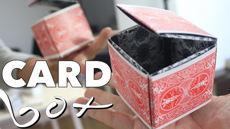 How to Make a Playing Card Box that Opens and Closes