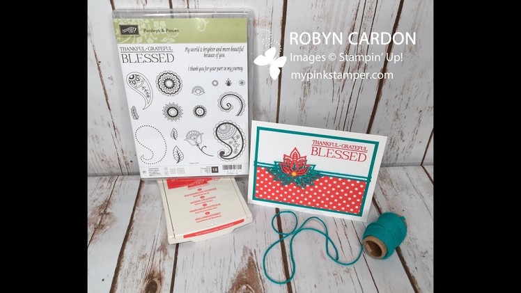 How to make a Quick & Simple Stampin' Up! Paisleys & Posies Simple Card - Episode 517