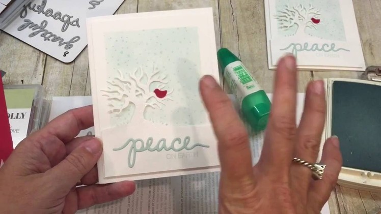 How to make a simple Christmas Card with the Halloween Scenes Edgelits