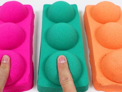 How to Make Big KINETIC SAND Colorful Balls | DIY Fun & Satisfying + Surprise Toys!