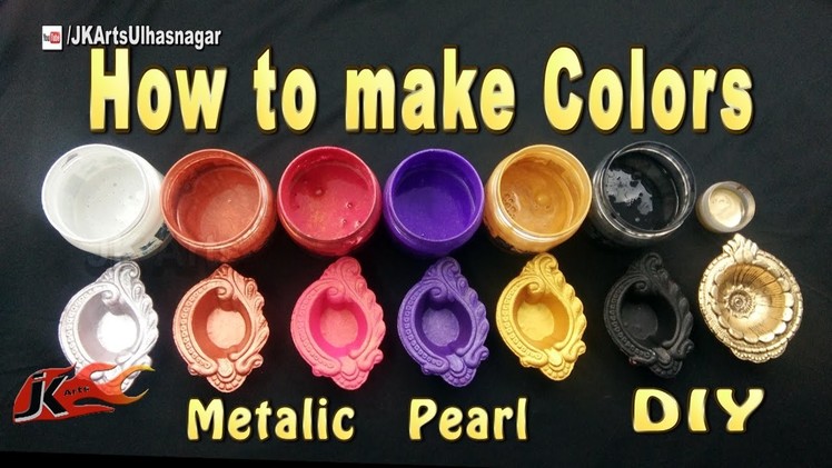 How to make Colors for Murals |  Metallic  Pearl colors  | JK Arts 1093