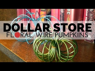 How to Make Floral Wire Pumpkins
