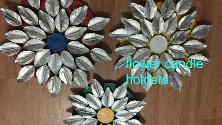 How to make flower candle holders
