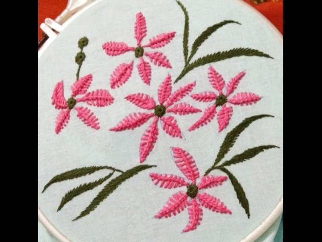 How to make Flower with Vandyke stitch