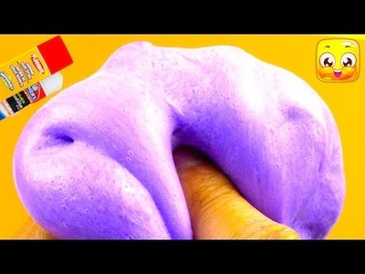 How To Make Fluffy Slime With Glue Stick DIY No Borax, Eye Drops, Baking Soda, Liquid Starch