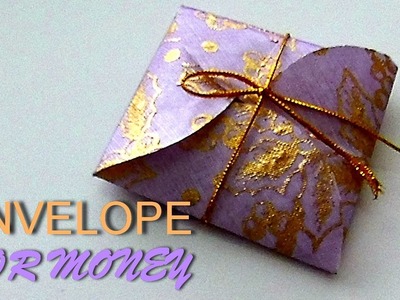 How to make Origami Envelope for Money. Crafts Paper.  Tutorial for Beginners. Simply and easily