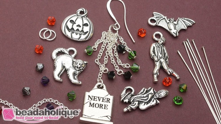 How to Make the Halloween Earrings - An Exclusive Beadaholique Kit