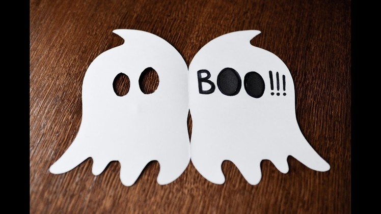 How to Make - Very Easy Card Halloween Ghost - Step by Step DIY | Kartka Duch