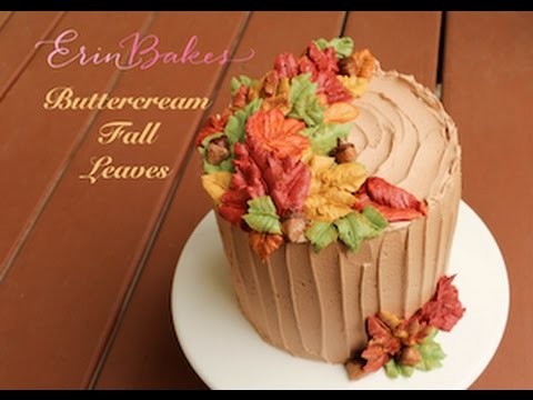 How to Pipe Buttercream Fall Leaves