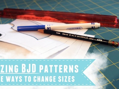 How to resize a BJD sewing pattern