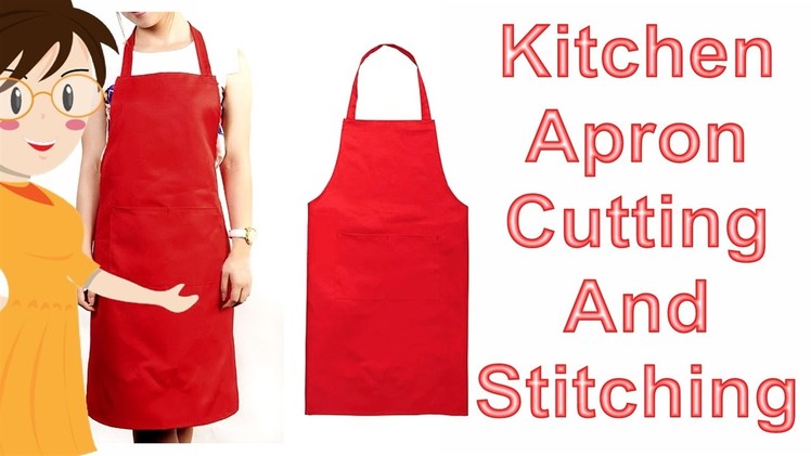 Kitchen Apron Cutting And Stitching | DIY - Tailoring With Usha
