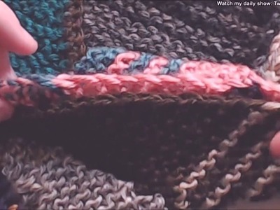 Knitting Using the Mattress Stitch Seam with A Slipped Stitch Edge
