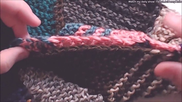 Knitting Using the Mattress Stitch Seam with A Slipped Stitch Edge