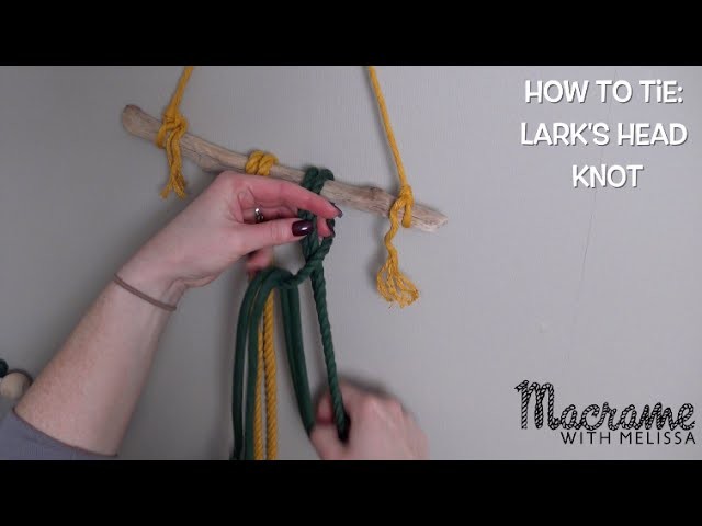 Macrame Tutorial: How to Tie a Lark's Head Knot