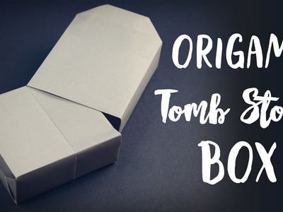 Origami Grave Stone Box ✟ Halloween DIY ✟ Paper Kawaii