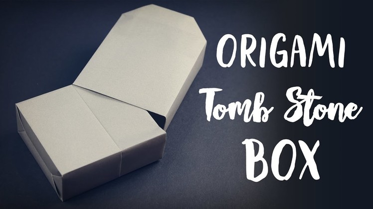 Origami Grave Stone Box ✟ Halloween DIY ✟ Paper Kawaii