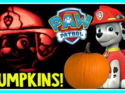 PAW PATROL PUMPKIN CARVING MARSHALL Pumpkin Carving Ideas For Halloween! DIY Halloween Pumpkin