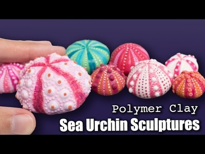 Polymer Clay Sea Urchins Sculptures. How to Sculpt Tutorial