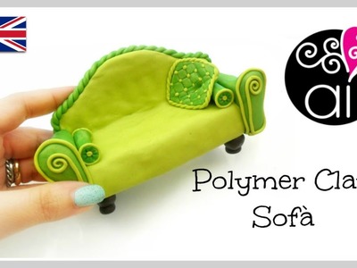 Polymer clay sofà | DIY Miniature Tutorial | English version