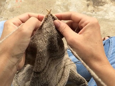 Portuguese knitting - The Knit stitch