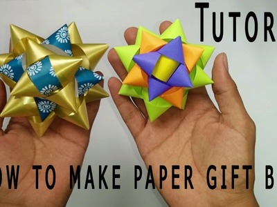 Simple & Easy Paper GIFT BOW Tutorial : How to make it quickly