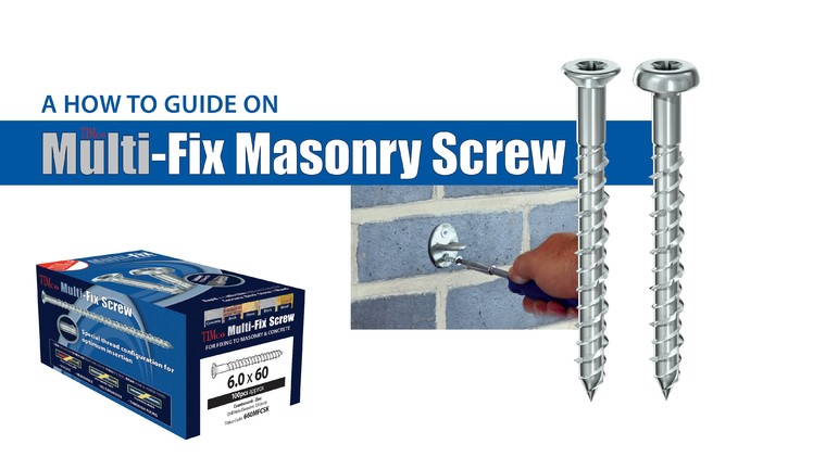TIMco Multi Fix Masonry Screw - How To Tuesday - Ironmongery Fixing