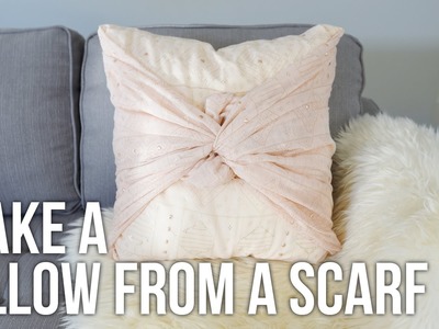 Tip Tuesday: How to Make a Pillow from a Scarf