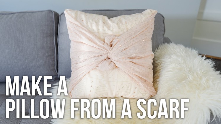 Tip Tuesday: How to Make a Pillow from a Scarf