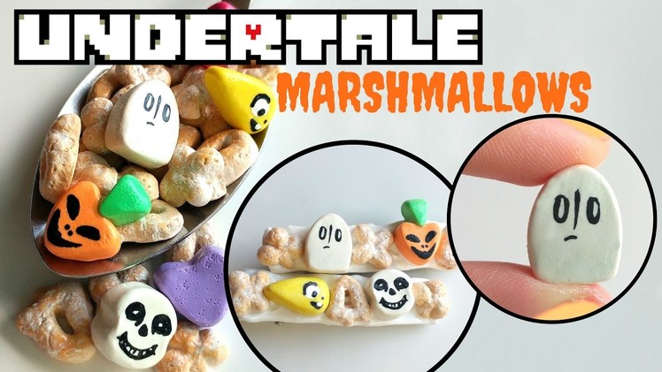 UNDERTALE Polymer Clay Cereal and Marshmallows Tutorial-Halloween DIY