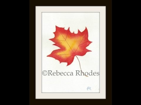 Watercolor for the Beginner: How to Paint an Autumn Leaf