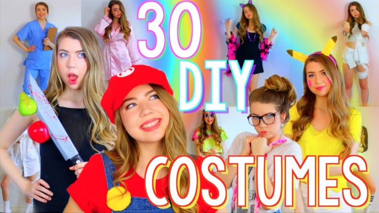 30 Last Minute DIY Halloween Costumes! Cheap & Easy!