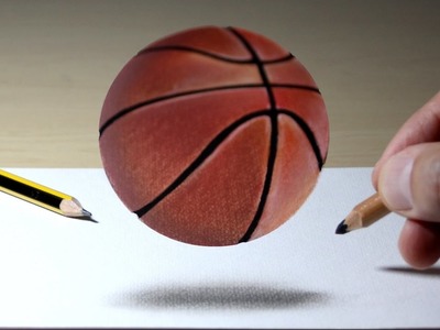 3D Trick Art on Paper - Basketball