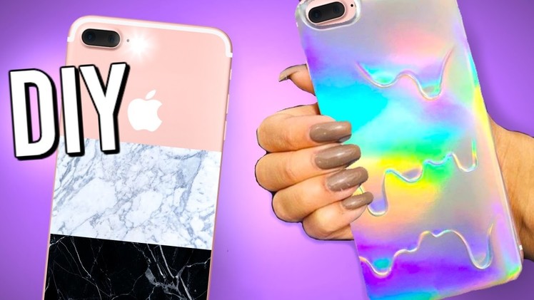 7 DIY iPhone cases you NEED to try! DIY phone cases!