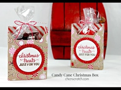 Candy Cane Christmas Box