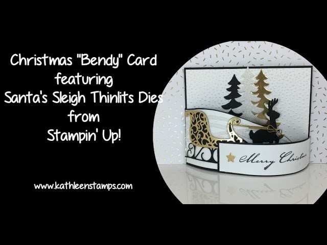 Christmas Bendy Card with Santa's Sleigh