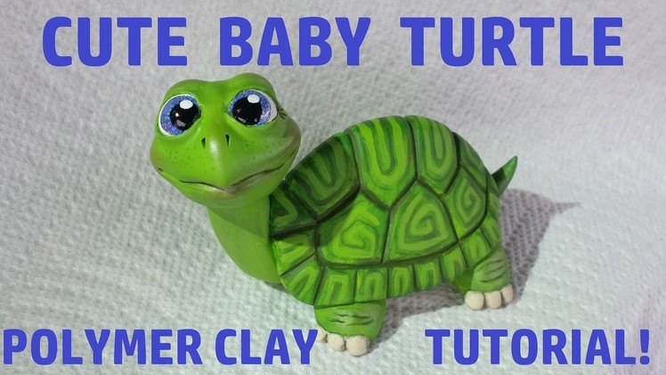 CUTE Baby Turtle Polymer Clay Tutorial!!