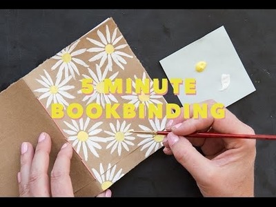 DIY 5 minute brown bag bookbinding