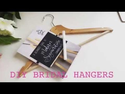 DIY Bridal Hangers