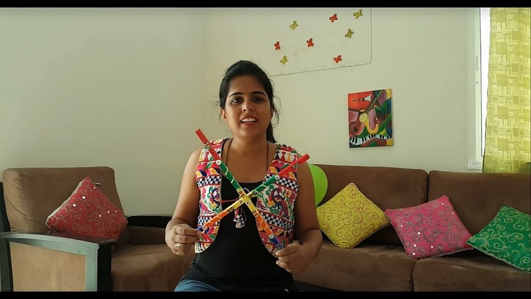 DIY Crafts|| Home made dandiya sticks || Navratri Special
