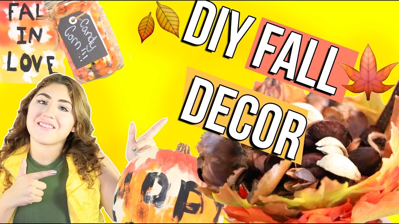 DIY FALL DECOR 2016 | quick easy and cool room decor life hacks.DIY for fall