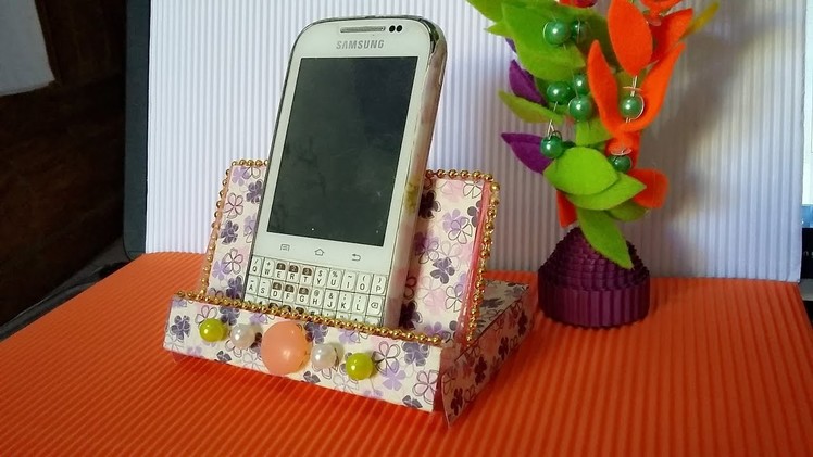 DIY handphone stand from cassette place and paper (simple and easy)