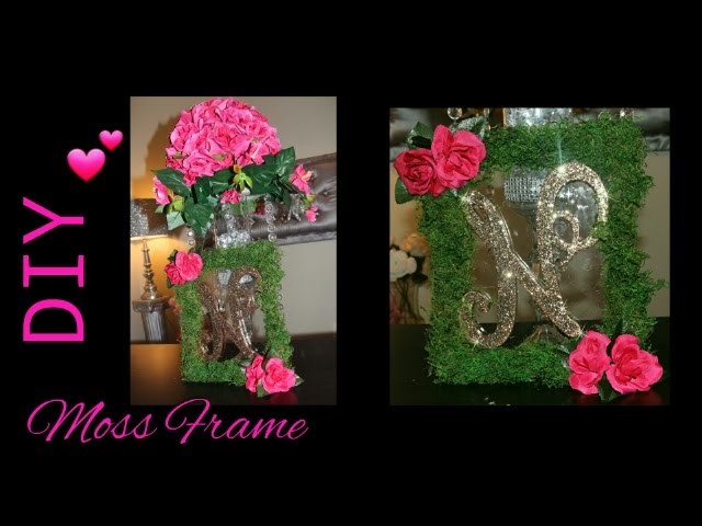 DIY: How to make a Moss Table Frame with Personalized Letter | Wedding Chair Decor | Wall Art